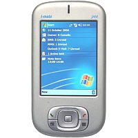 
i-mate JAM posiada system GSM. Data prezentacji to  czwarty kwartał 2004. Zainstalowanym system operacyjny jest Microsoft Windows Mobile 2003 SE PocketPC i jest taktowany procesorem Intel 