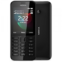 
Nokia 222 Dual SIM supports GSM frequency. Official announcement date is  August 2015. Nokia 222 Dual SIM has 16 MB RAM of built-in memory. The main screen size is 2.4 inches  with 240 x 32