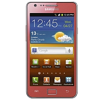 
Samsung I9100G Galaxy S II supports frequency bands GSM and HSPA. Official announcement date is  Third quarter 2011. The device is working on an Android OS, v2.3.4 (Gingerbread), v4.0.4 (Ic