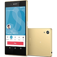 
Sony Xperia Z5 supports frequency bands GSM ,  HSPA ,  LTE. Official announcement date is  September 2015. The device is working on an Android OS, v5.1.1 (Lollipop), planned upgrade to v6.0