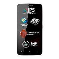 
Allview Viper E supports frequency bands GSM and HSPA. Official announcement date is  September 2014. The device is working on an Android OS, v5.0 (Lollipop) with a Quad-core 1.3 GHz Cortex