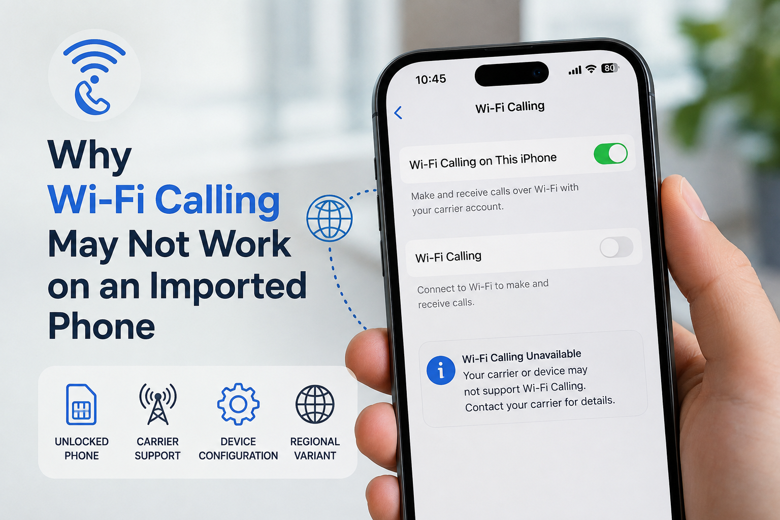 Why Wi-Fi Calling May Not Work on an Imported Phone
