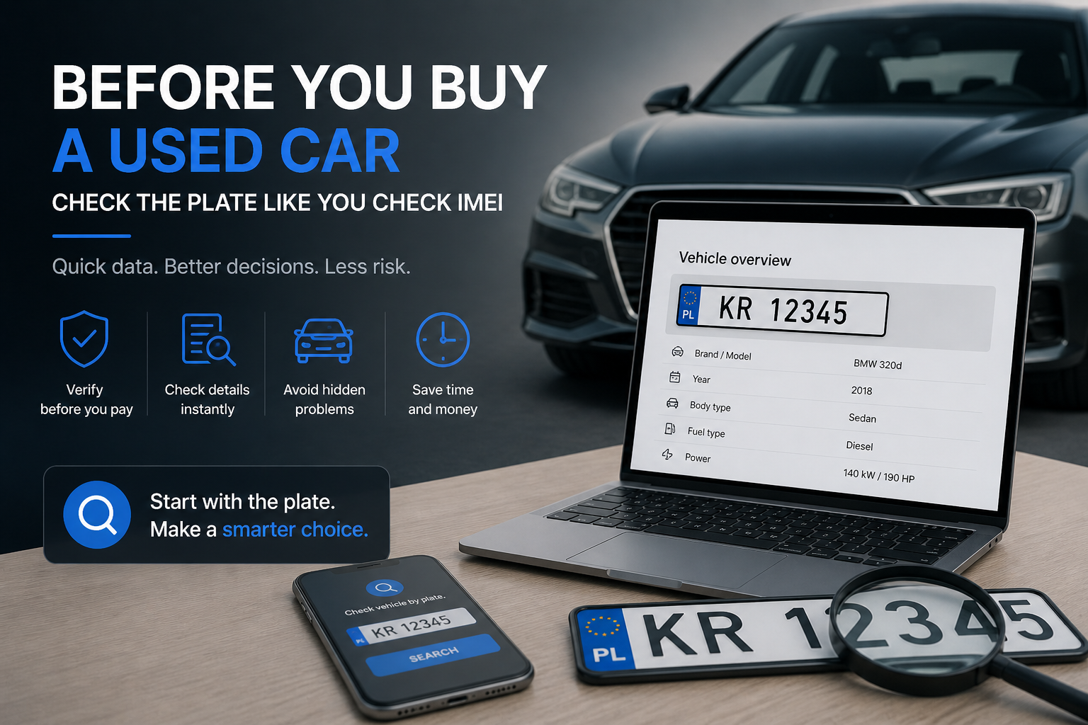 Before you buy a used car - check the plate like you check IMEI