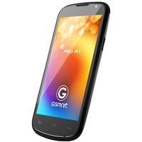 
Gigabyte GSmart Aku A1 supports frequency bands GSM and HSPA. Official announcement date is  July 2013. The device is working on an Android OS, v4.2 (Jelly Bean) with a Quad-core 1.2 GHz Co