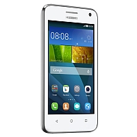 
Huawei Y360 supports frequency bands GSM and HSPA. Official announcement date is  March 2015. The device is working on an Android OS, v4.4.4 (KitKat) with a Quad-core 1.2 GHz Cortex-A7 proc