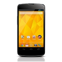 
LG Nexus 4 E960 supports frequency bands GSM and HSPA. Official announcement date is  October 2012. The device is working on an Android OS, v4.2 (Jelly Bean) actualized v5.1 (Lollipop) with