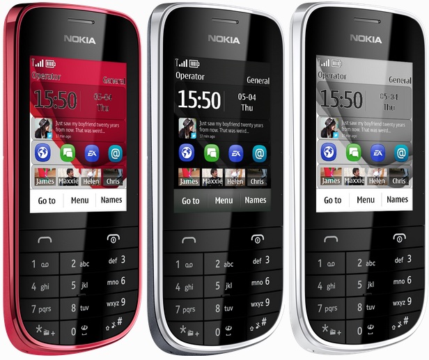 Nokia Asha 203 - description and parameters