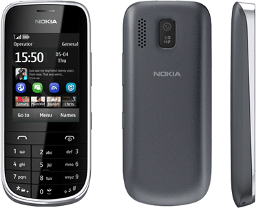 Nokia Asha 203 - Beschreibung und Parameter
