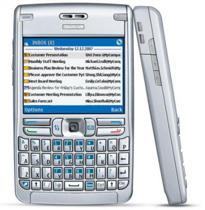 Nokia E62 - Beschreibung und Parameter