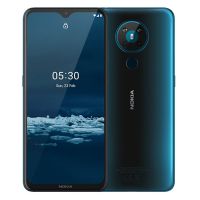 
Nokia 5.3 supports frequency bands GSM ,  HSPA ,  LTE. Official announcement date is  March 19 2020. The device is working on an Android 10.0, Android One with a Octa-core (4x2.0 GHz Kryo 2