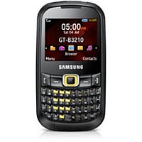 
Samsung B3210 CorbyTXT supports GSM frequency. Official announcement date is  September 2009. Samsung B3210 CorbyTXT has 40 MB of built-in memory. The main screen size is 2.2 inches  with 2