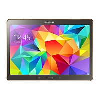 
Samsung Galaxy Tab S 10.5 nie posiada nadajnika GSM, nie może być używane jako telefon. Data prezentacji to  Czerwiec 2014. Zainstalowanym system operacyjny jest Android OS, v4.4.2 (KitK