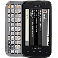 
Samsung M920 Transform supports frequency bands CDMA and EVDO. Official announcement date is  October 2010. The device is working on an Android OS, v2.1 (Eclair) actualized v2.2 (Froyo) wit