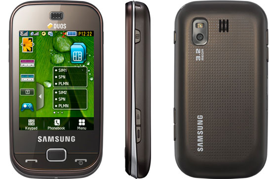 Samsung B5722 - descripción y los parámetros