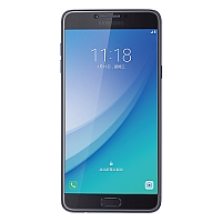 
Samsung Galaxy C7 Pro supports frequency bands GSM ,  HSPA ,  LTE. Official announcement date is  January 2017. The device is working on an Android OS, v6.0.1 (Marshmallow) with a Octa-core