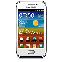 
Samsung Galaxy Ace Plus S7500 supports frequency bands GSM and HSPA. Official announcement date is  January 2012. The device is working on an Android OS, v2.3 (Gingerbread), planned upgrade