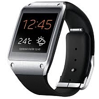 
Samsung Galaxy Gear doesn't have a GSM transmitter, it cannot be used as a phone. Official announcement date is  September 2013. The device is working on an Tizen-based wearable platform wi