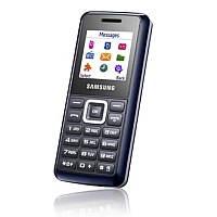 
Samsung E1110 supports GSM frequency. Official announcement date is  November 2008. The phone was put on sale in December 2008. Samsung E1110 has 1.5 MB of built-in memory. The main screen 