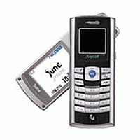 
Samsung SCH-B100 doesn't have a GSM transmitter, it cannot be used as a phone. Official announcement date is  first quarter 2005.
