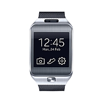 
Samsung Gear 2 doesn't have a GSM transmitter, it cannot be used as a phone. Official announcement date is  April 2014. The device is working on an Tizen-based wearable platform with a Dual