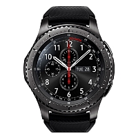 
Samsung Gear S3 frontier doesn't have a GSM transmitter, it cannot be used as a phone. Official announcement date is  August 2016. The device is working on an Tizen-based wearable platform 