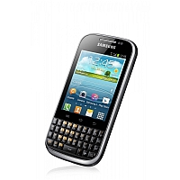 
Samsung Galaxy Chat B5330 supports frequency bands GSM and HSPA. Official announcement date is  July 2012. The device is working on an Android OS, v4.0 (Ice Cream Sandwich) actualized v4.1.