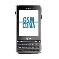 
Spice D-1111 posiada systemy GSM oraz CDMA2000. Data prezentacji to  2010. Posiada system operacyjny Microsoft Windows Mobile 6.0. Urządzenie Spice D-1111 posiada 60 MB wbudowanej pamięci